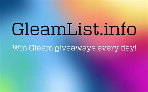 Our list was last updated on Mon, August 01, 2022. . Gleam giveaways list
